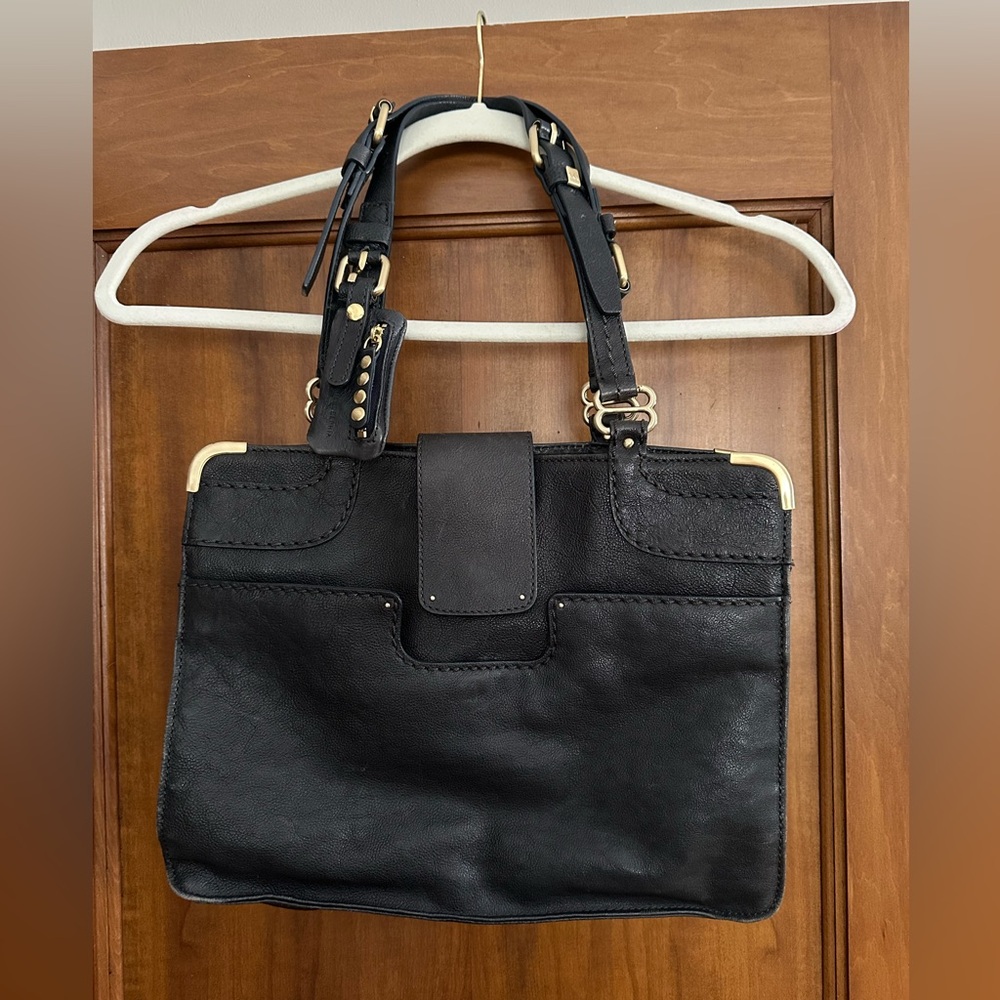 Schuler & Sons Philadelphia Dark Plum Leather Shoulder bag